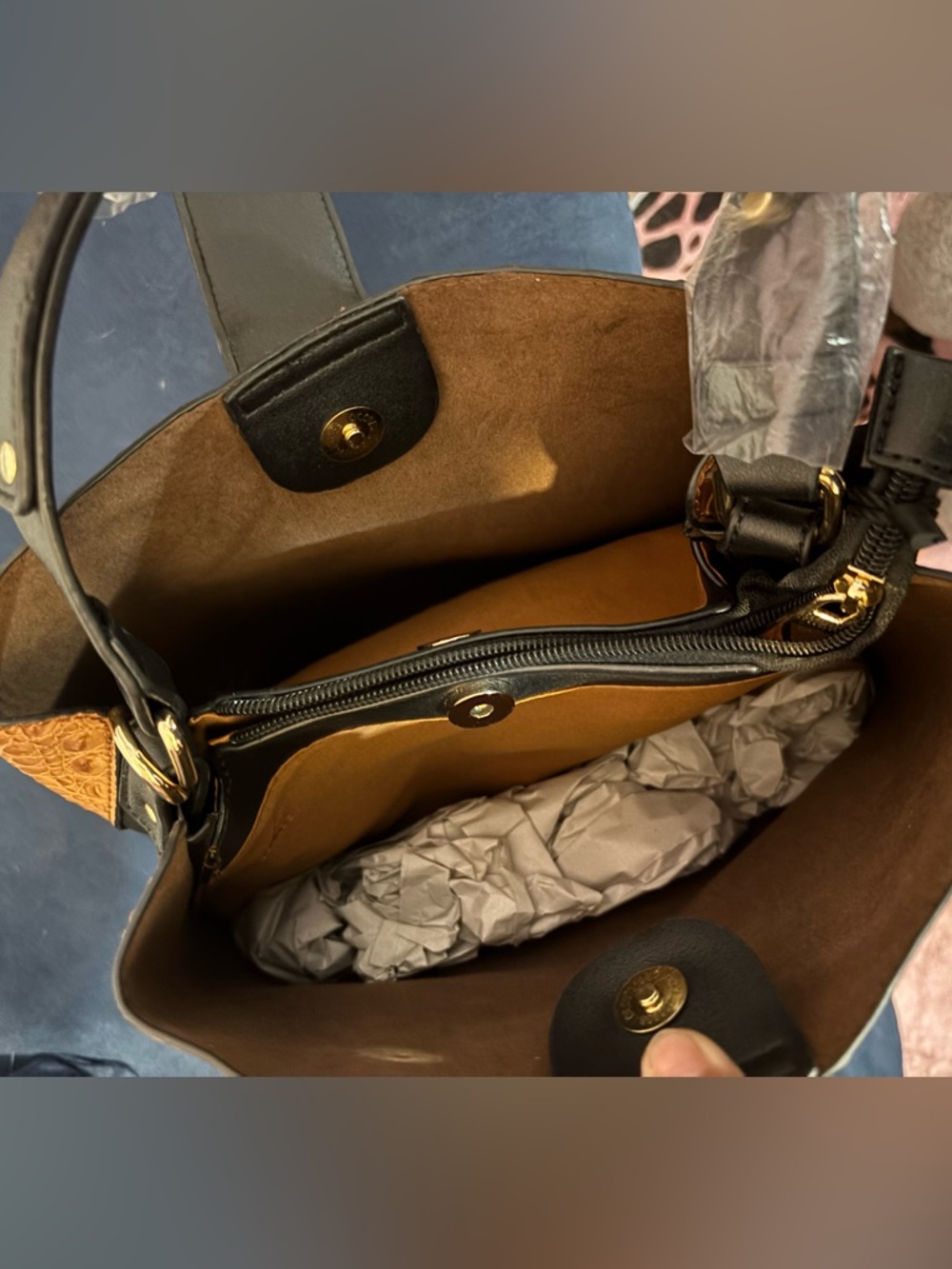 Leather soulfina collection shoulder crossbody - Picture 4 of 4